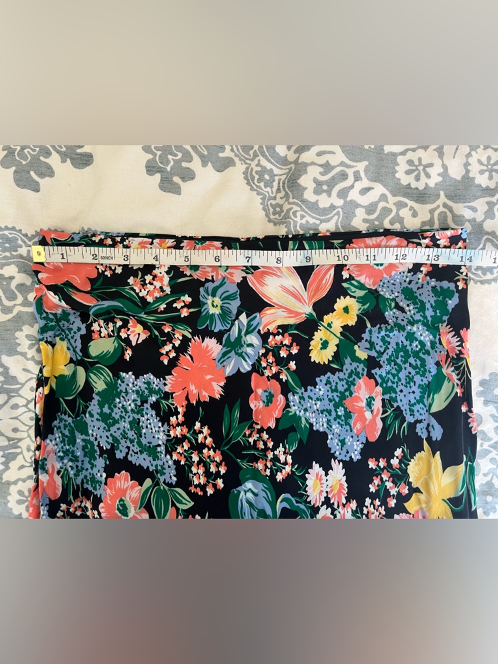 Maeve Floral Maxi Skirt with Vibrant Multi-Color Print Size Small - Picture 6 of 7